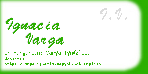 ignacia varga business card